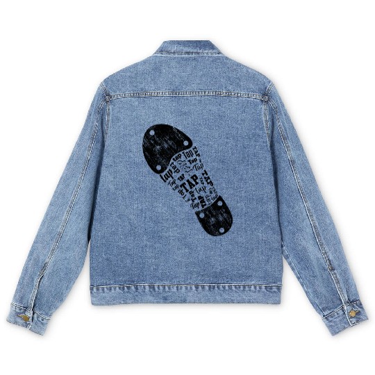 Tap Dancer Tap Dancing Shoes Tap Dance Teacher Men's Denim Jackets