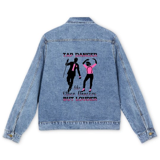 Tap Dancer Tap Dancing Shoes Tap Dance Teacher Men's Denim Jackets