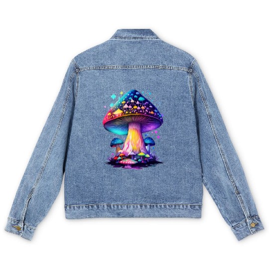 Mystical Fungi Men's Denim Jackets