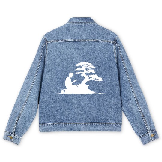 bonsai Japanese Art Men's Denim Jackets