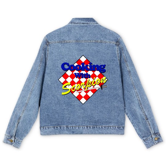 Cooking with Scorpion nature Men's Denim Jackets