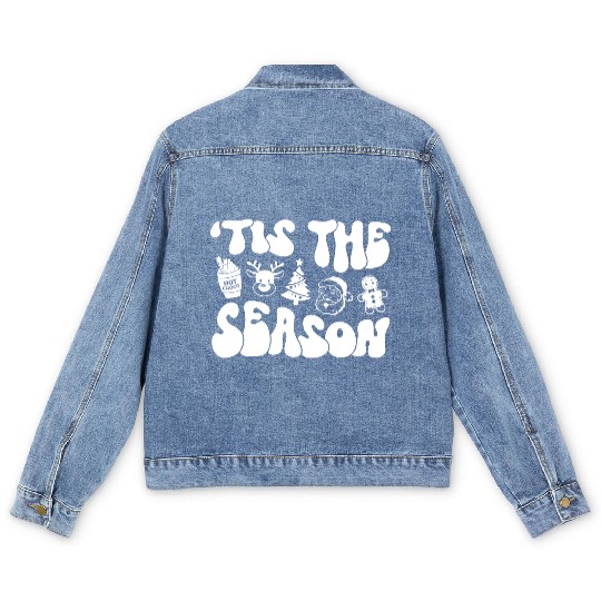 Tis The Season - Christmas Vibes - Cozy Season Men's Denim Jackets