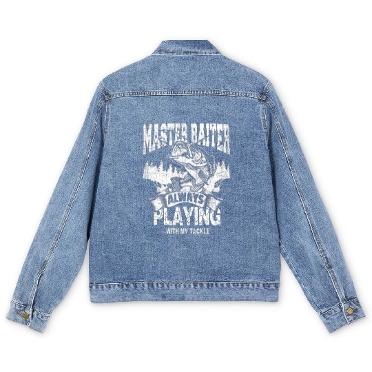 Master Baiter Men's Denim Jackets - Ultimate Fishing Enthusiast