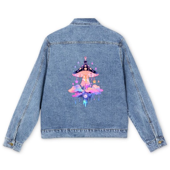 Mushroom Magic Men's Denim Jackets