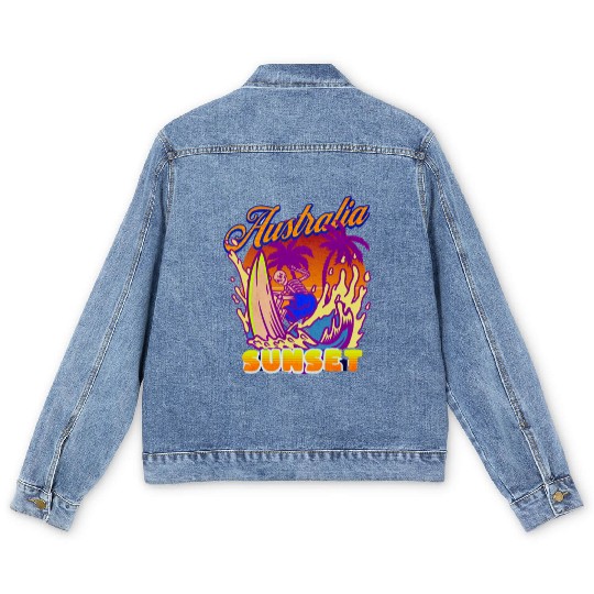 Chemise d et logo de psychologie, Men's Denim Jackets drôle d