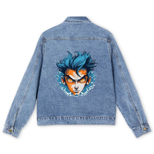 Sapphire Fury. Unleash Your Inner Power. Men's Denim Jackets