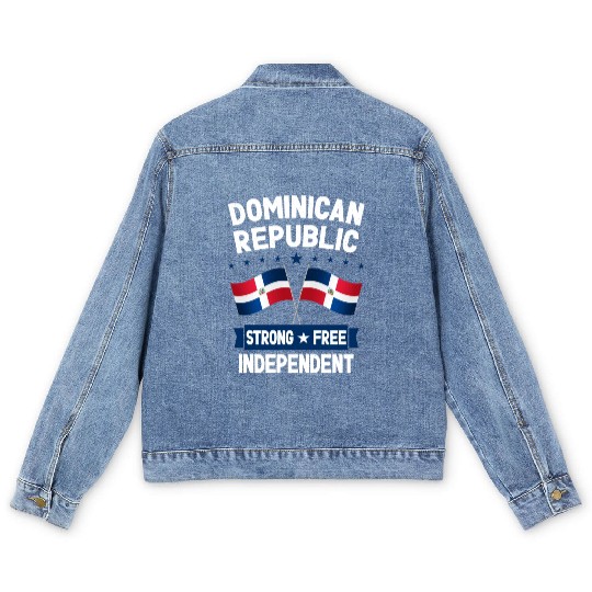 Dominican Republic Men's Denim Jackets