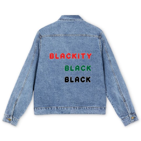 Blackity Black Black Men's Denim Jackets