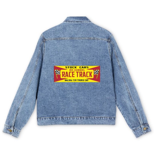 Mt Clemens Race Track Men's Denim Jackets
