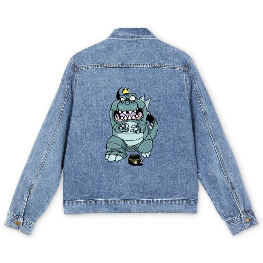 Funny Animal Face Men's Denim Jackets