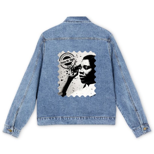 Juneteenth Day, 19 June / Independence Day Men's Denim Jackets