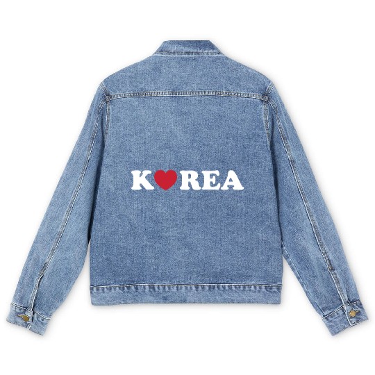 Korea Love Heart 80s Men's Denim Jackets