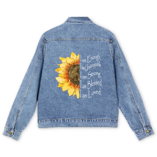 Sunflower - I Am Enough - Sunflower Men's Denim Jackets