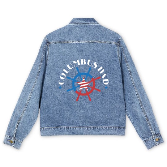 Christopher Columbus Italian American Columbus Day Men's Denim Jackets