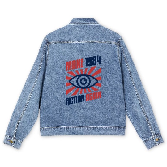 Make 1984 Fiction Again Freedom Men's Denim Jackets