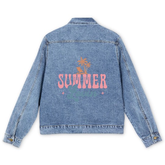 Summer Vibes Men's Denim Jackets