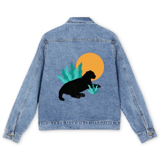 Sunday Chillout With Black Panther Men's Denim Jackets