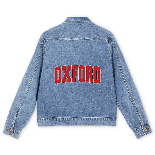 Oxford United Kingdom Varsity Style Uk Sports Men's Denim Jackets