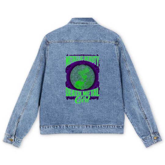 Goth Rock Satan Girl Woman Festivals Death Metal Men's Denim Jackets