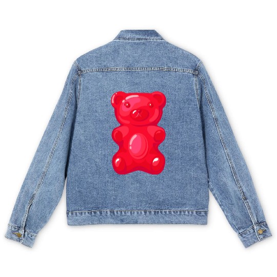 Easter Jelly Sweets Candy Cute Men's Denim Jackets