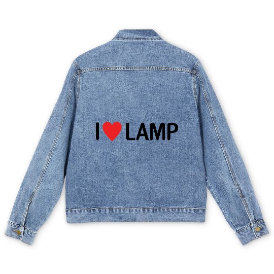 I Love Lamp Men's Denim Jackets