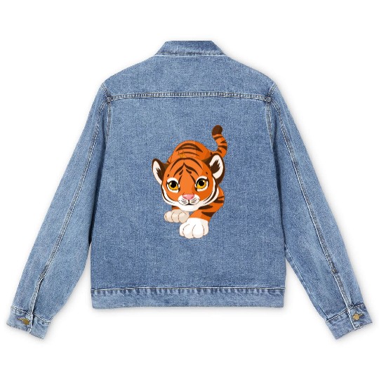 Tiger Love Men's Denim Jackets
