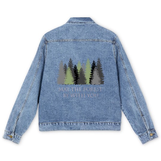 May The Forest Be With You Men's Denim Jackets