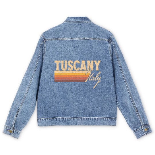 Tuscany Italy Men's Denim Jackets