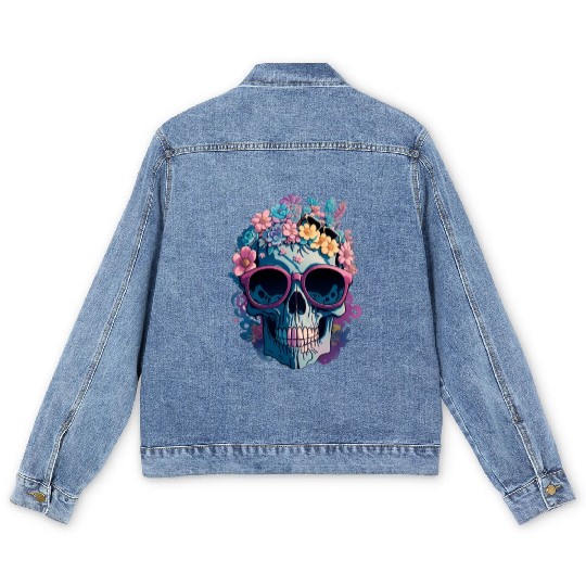 Cool Skull Men's Denim Jackets