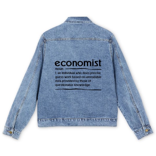 Humorous Communal Science Societal Economy Tax Men's Denim Jackets