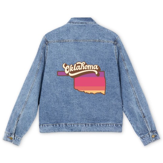 Oklahoma Retro USA Men's Denim Jackets