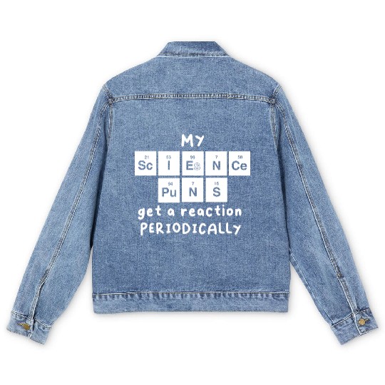 Science Puns Men's Denim Jackets