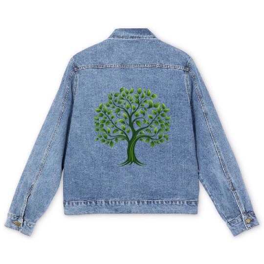 Tree, Family Reunion, tree logo Men's Denim Jackets