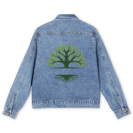 tree logo, Family reunion tree, Family Reunion Men's Denim Jackets