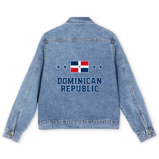 Dominican Republic Men's Denim Jackets