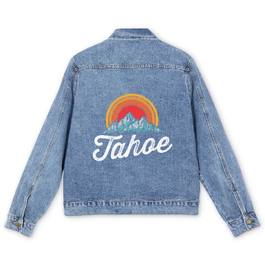 Lake Tahoe Mountain 80s Men's Denim Jackets
