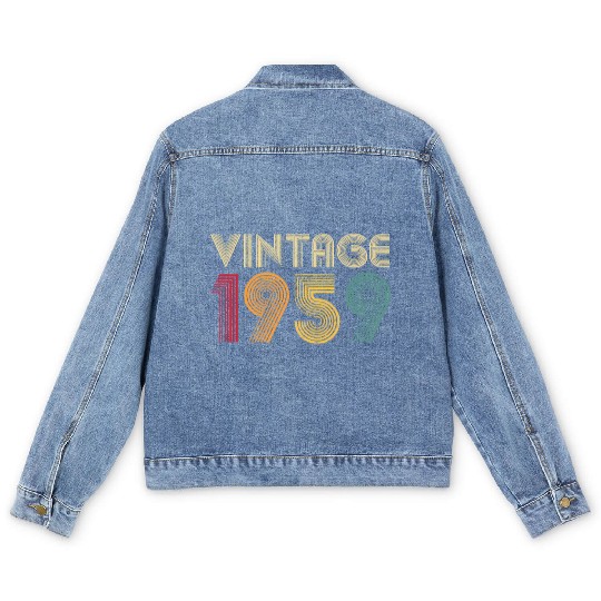 64Th 1959 Mom Dad Men's Denim Jackets