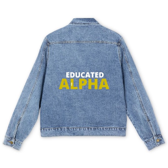 Educated Alpha 1906 Apa Fraternity For Men's Denim Jackets