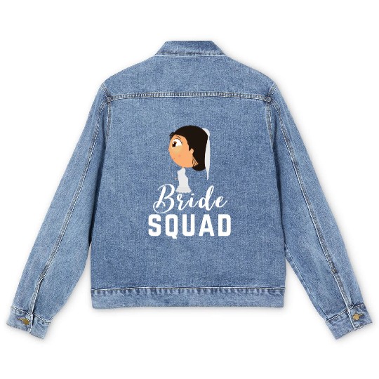 Bride Squad |Bachelorette Bridesmaid Men's Denim Jackets