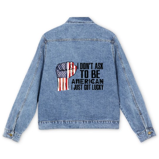 American Pride America US Flag Grown American Men's Denim Jackets