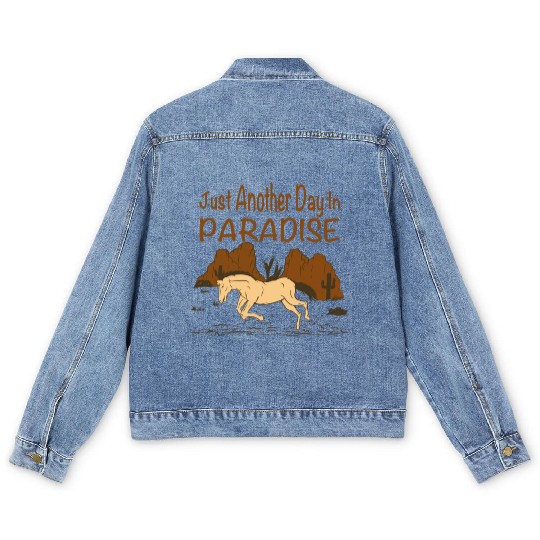 JUST ANOTHER DAY IN PARADISE Men's Denim Jackets