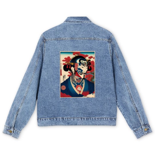 Yakuza Warriors of the Edo Night Men's Denim Jackets