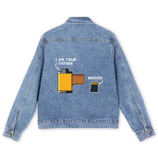 Funny Photography Gift Design Film Father of SD Ca Men's Denim Jackets