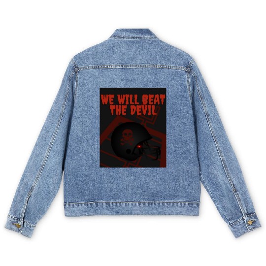 We will beat the devil Men's Denim Jackets