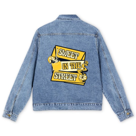 Sweet In The Street Lemon Juice Business Lemonade Men's Denim Jackets