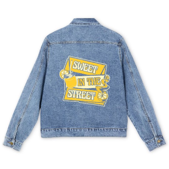Sweet In The Street Lemon Juice Business Lemonade Men's Denim Jackets