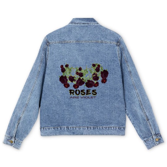 Roses are violet! Men's Denim Jackets