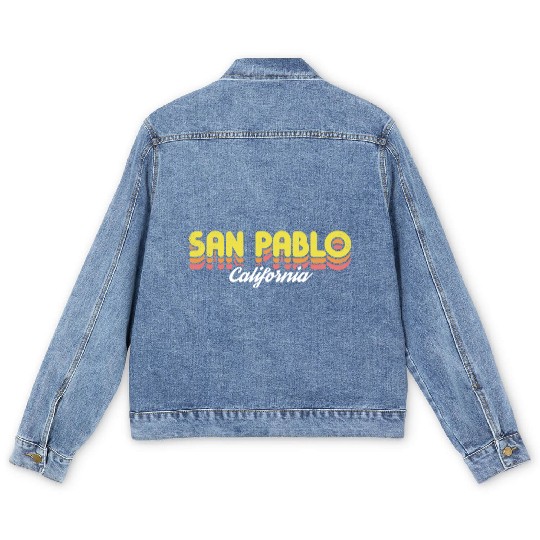 Retro San Pablo California Men's Denim Jackets