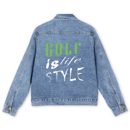 Golf Is Life Style Men's Denim Jackets