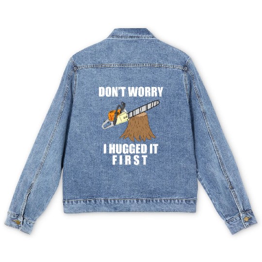 Lumberjack Chainsaw Logging Arborist Men's Denim Jackets